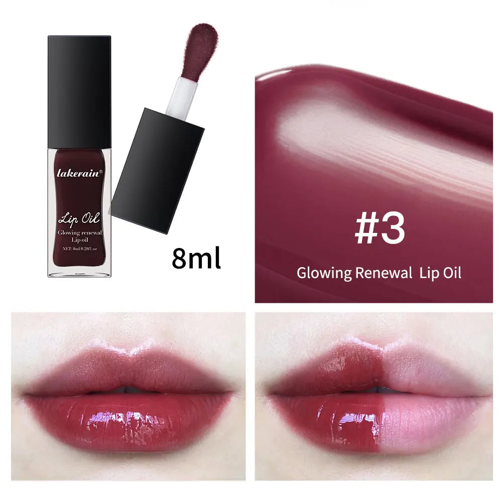Glow Reviver Lip Oil Nourishing Tinted Lip Oil Moisturizing Honey Lip Gross Mirror Hydrating Lips Care Makeup Cosmetics Peaceful Pleasures Health and Wellness