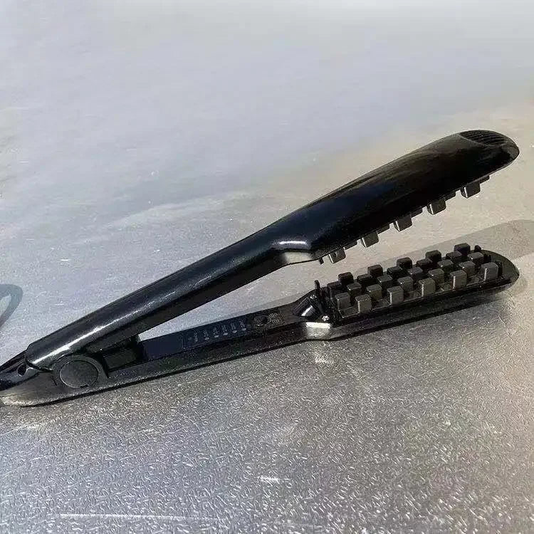 Professional Fluffy Corn Perm Volumizing Hair Iron Straightener Comb Increase Hair Volume Fluffy Hair Straightener Flat Irons Peaceful Pleasures Health and Wellness black UK China Mainland