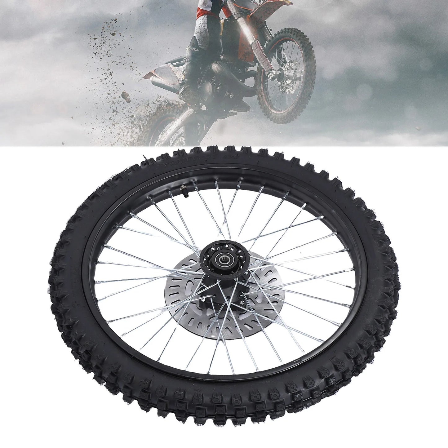 19" Dirt Bike Front Wheel Assembly 70/100-19 | 15mm Axle & Rotor