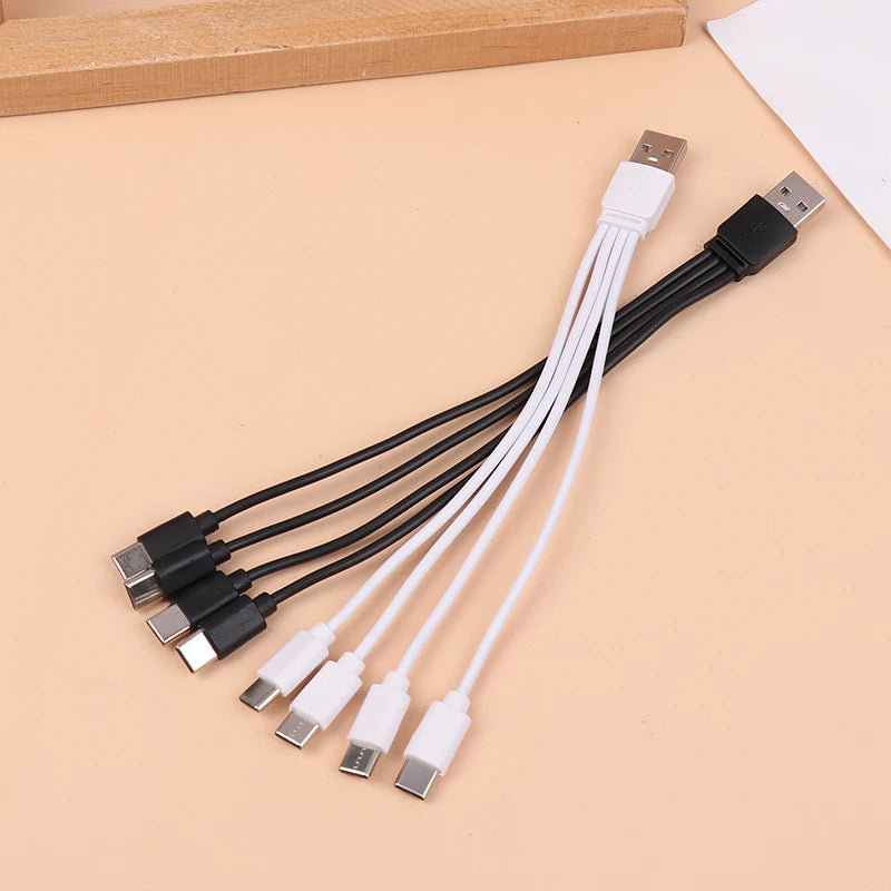 4-in-1 USB-C Charging Cable 20cm | 4 Port Type-C Splitter