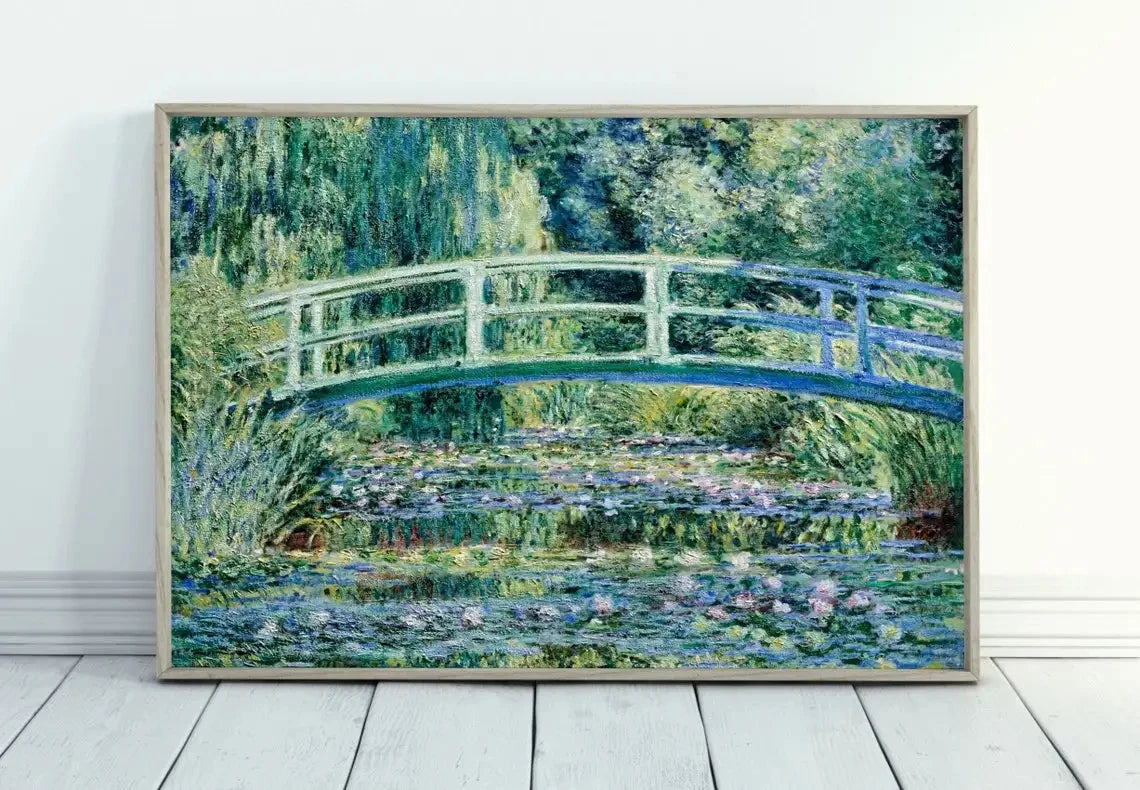 Modern Abstract Landscape Wall Art Famous Monet Canvas Painting Nordic Poster Print Picture for Living Room Home Decorative Gift Peaceful Pleasures Health and Wellness 18 50X70cm Unframed
