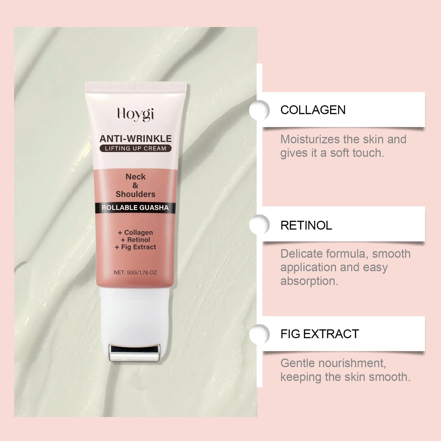 Hoygi Retinol Neck Cream – Firming, Anti-Wrinkle & Lifting 50g