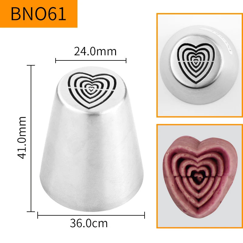 Russian Piping Nozzle Tips – Cake & Cupcake Decorating Set Cake Decorating Tips Peaceful Pleasures Health and Wellness style 14