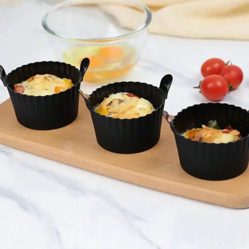 Silicone Air Fryer Liners & Non-Stick Baking Cups | 1-4 Pack