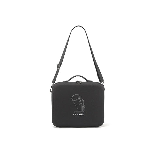 Cloth+EVA Waterproof Fabric Storage Bag Suitable For XGIMI PLAY6/6E Storage Bag Projector Storage Bag Storage Box Hard Shell Bag Peaceful Pleasures Health and Wellness black