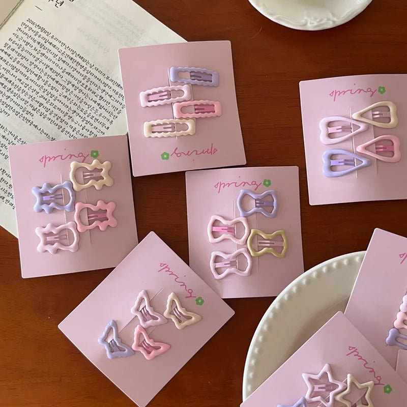 Cute Star Hair Clips Girl's Side Bangs Accessories Small Clip