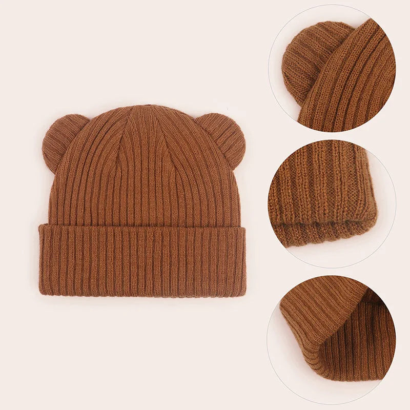 Baby Knitted Winter Beanie Hat | Unisex Toddler Bonnet 0–2Y