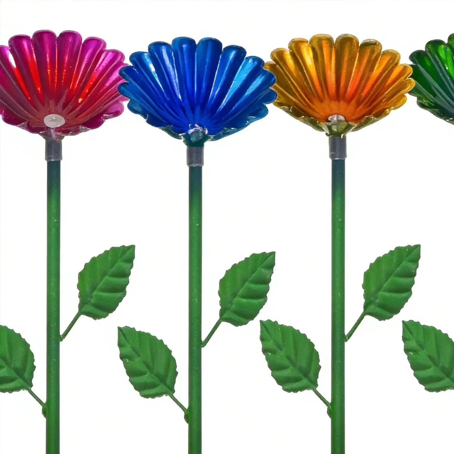 4-Piece Metal Bee Watering Station & Bird Feeder Garden Stake