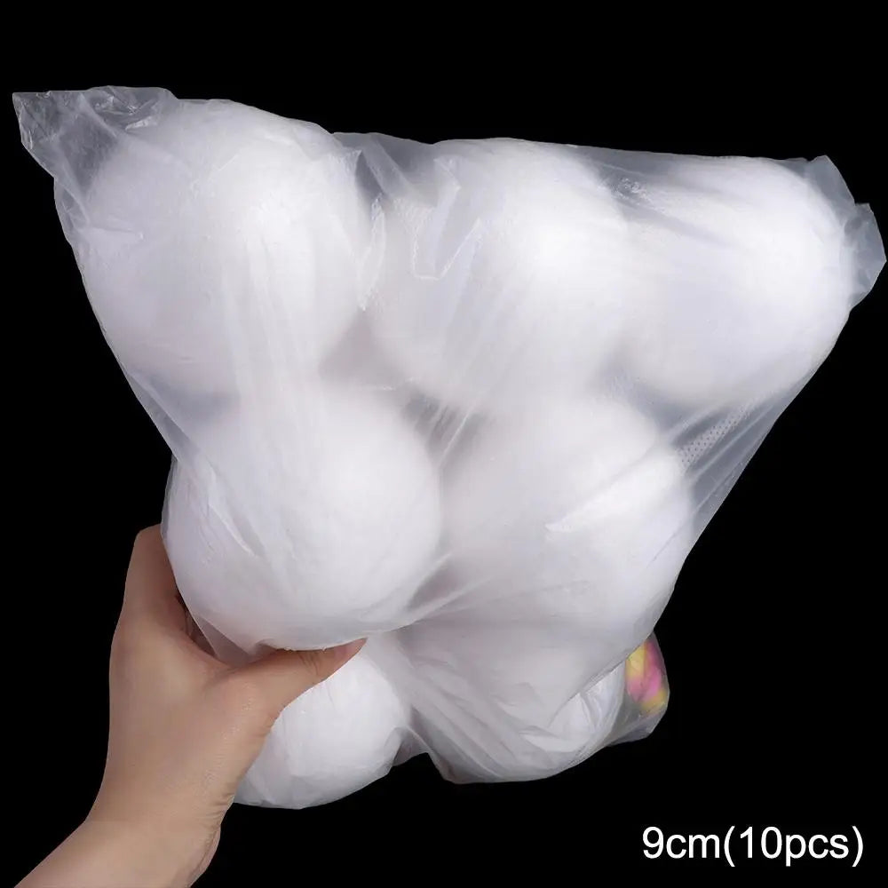 White Polystyrene Foam Balls 80pcs – Christmas Ornaments & DIY