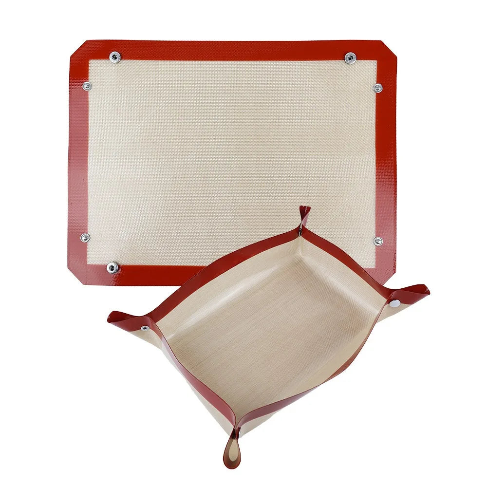 Silicone Baking Mat & Oven Liner – Non-Stick, Leakproof, Anti-Slip, Reusable for Cookies, Macarons & Pizza