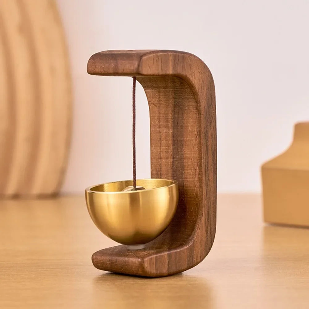 C-Shape Magnetic Wind Chime | Brass Finish | Housewarming Gift
