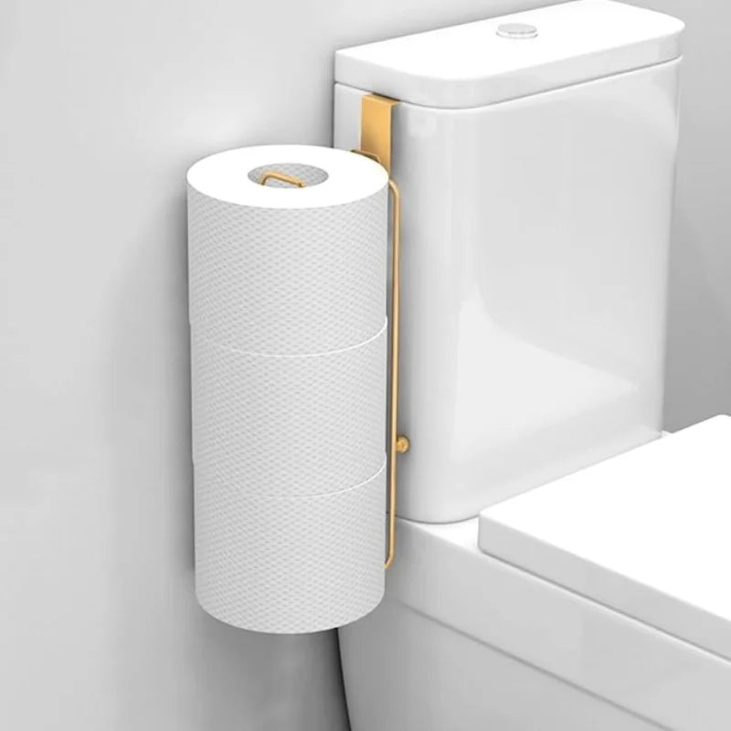 Wall Mount Toilet Paper Holder with Storage Organizer