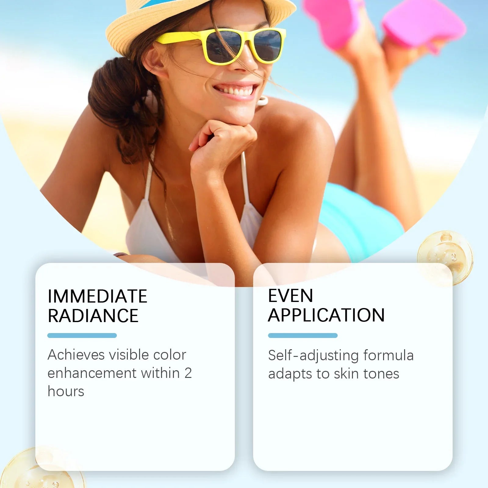 OceAura Coconut Tanning Body Cream – Natural Sun-Free Tan Self Tanning Cream Oasis Select