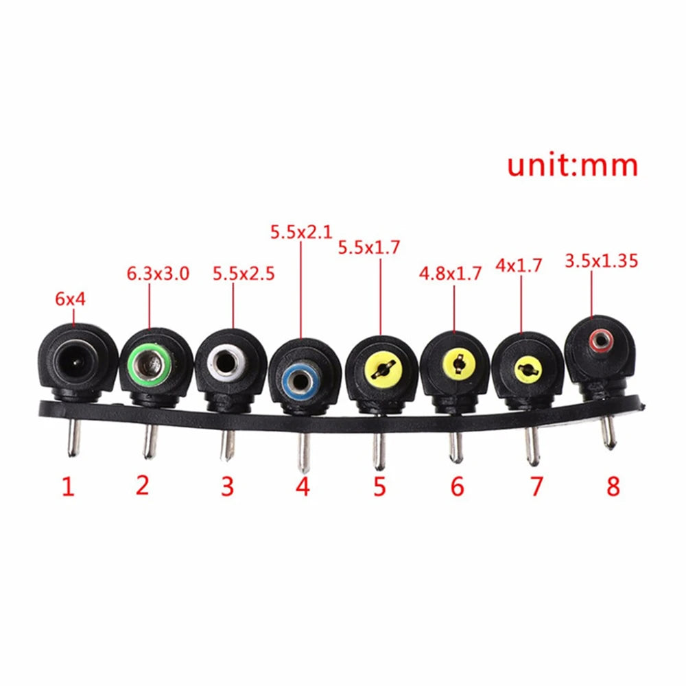 Universal DC Power Connector Kit 5.5x2.1mm Male Female Straight / Right Angle Plug Set for Laptop Notebook Power Adapter Peaceful Pleasures Health and Wellness Type-C