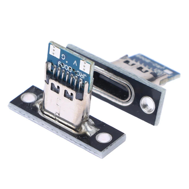 New 10pcs USB 3.1 Type C Socket With Screw fixing plate Type-C USB Jack 3.1 Type-C 2Pin 4Pin Female Connector Jack Charging Port Peaceful Pleasures Health and Wellness