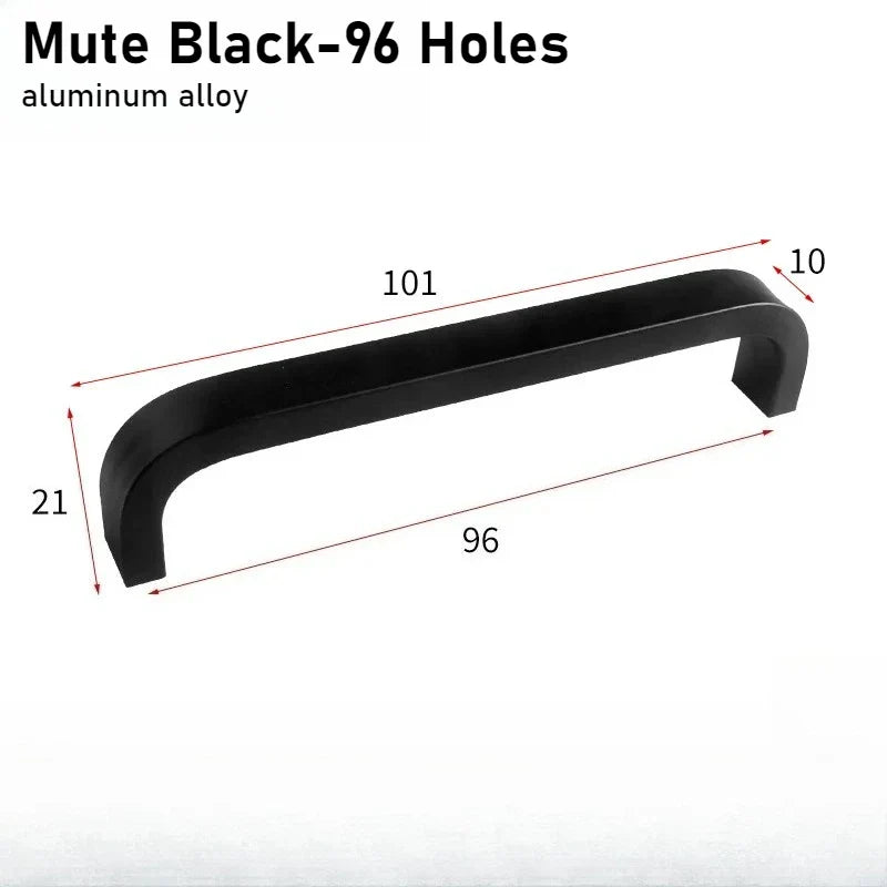 Black & Gold Aluminum Cabinet Handles | Drawer & Door Pulls