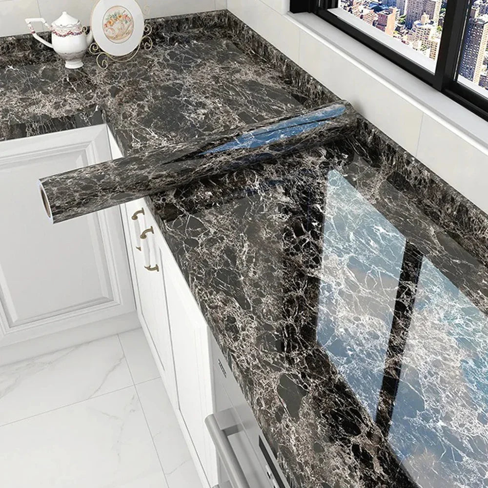 Peel & Stick Tile Wallpaper – Waterproof PVC Kitchen Sticker