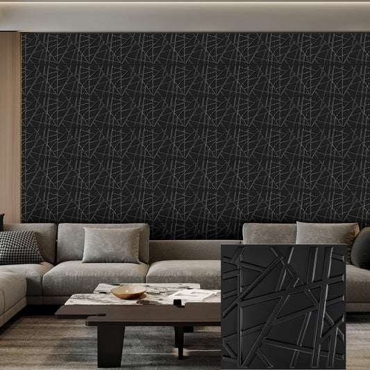 3D Wall Panels for Interior Wall Decor, Modern Diamond Textured Accent Wall Paneling for Gaming Living Room TV Wall Background Peaceful Pleasures Health and Wellness