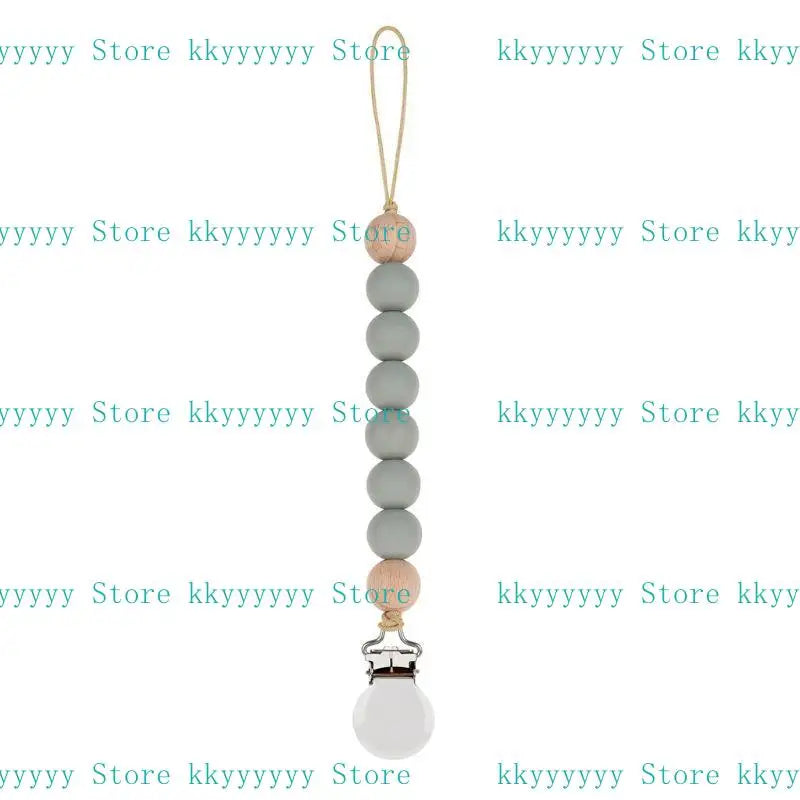Baby Beaded Pacifier Clip Silicone Chain Soother Teether Holder