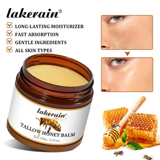 Tallow Honey Balm Specifically For Dryness And Itchiness Skin Moisturizing Beef Tallow Face Cream Body Lotion Face Cream Care Peaceful Pleasures Health and Wellness