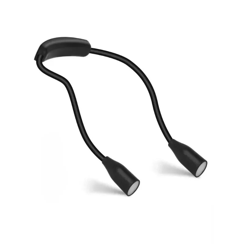 LED Neck Reading Light | 360° Flexible Arms | Battery Powered
