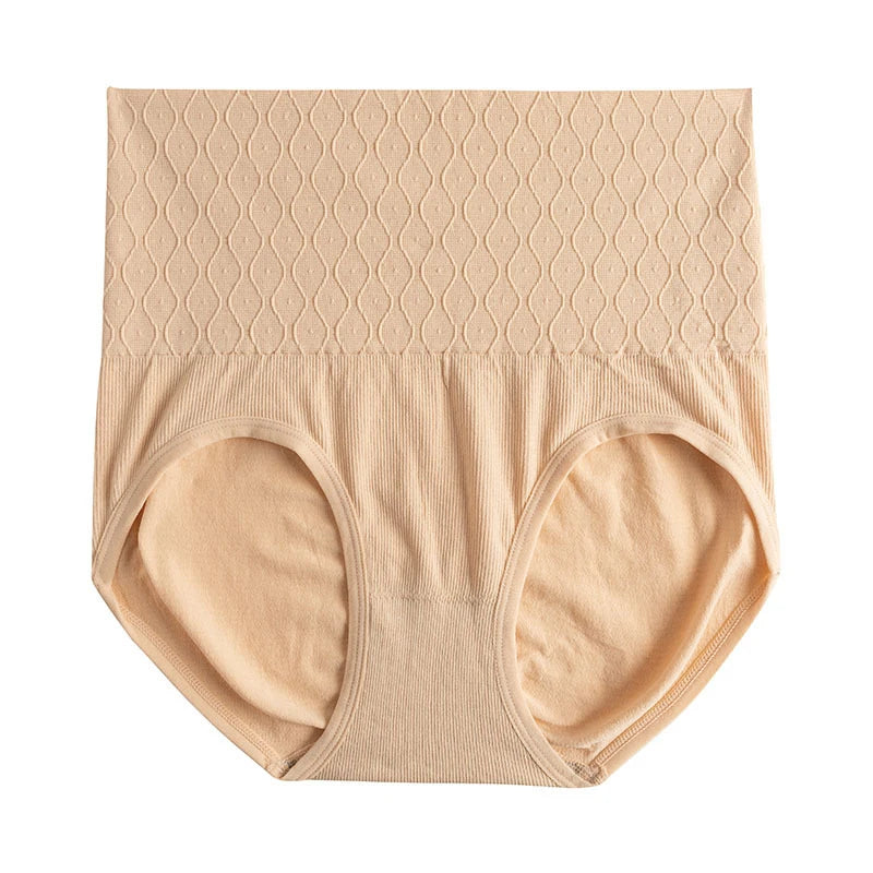 Seamless High-Waist Tummy Control Panties | Cotton Crotch