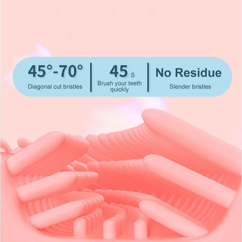 Electric Toothbrush Head for Kids U-shaped 360 Degrees Silicone Tooth Brush Replaceable Head Brush Head Accessories Peaceful Pleasures Health and Wellness