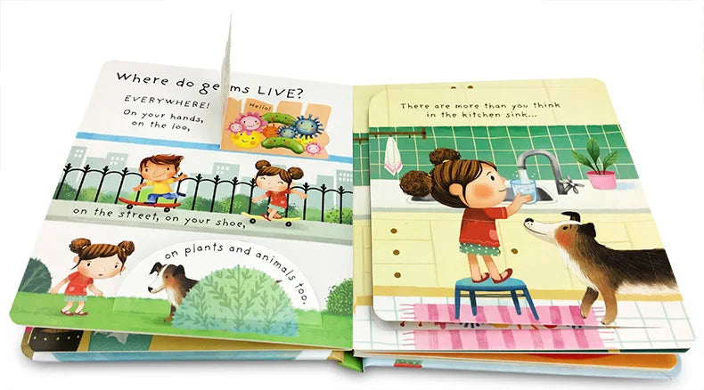 Usborne What Germs Lift-the-flap Book Interactive Pop-up Science