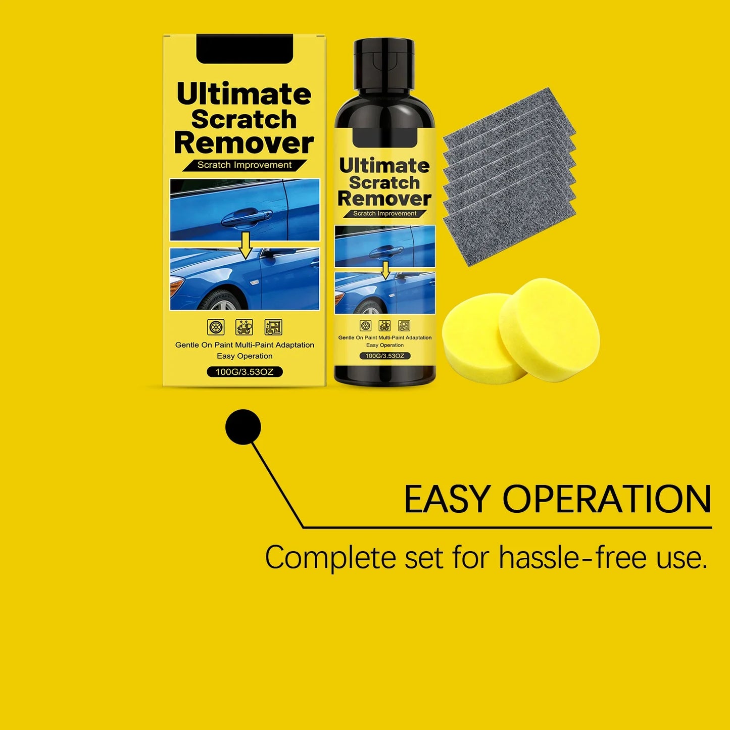 Car Scratch Repair Kit – Polish & Restore Auto Paint Gloss