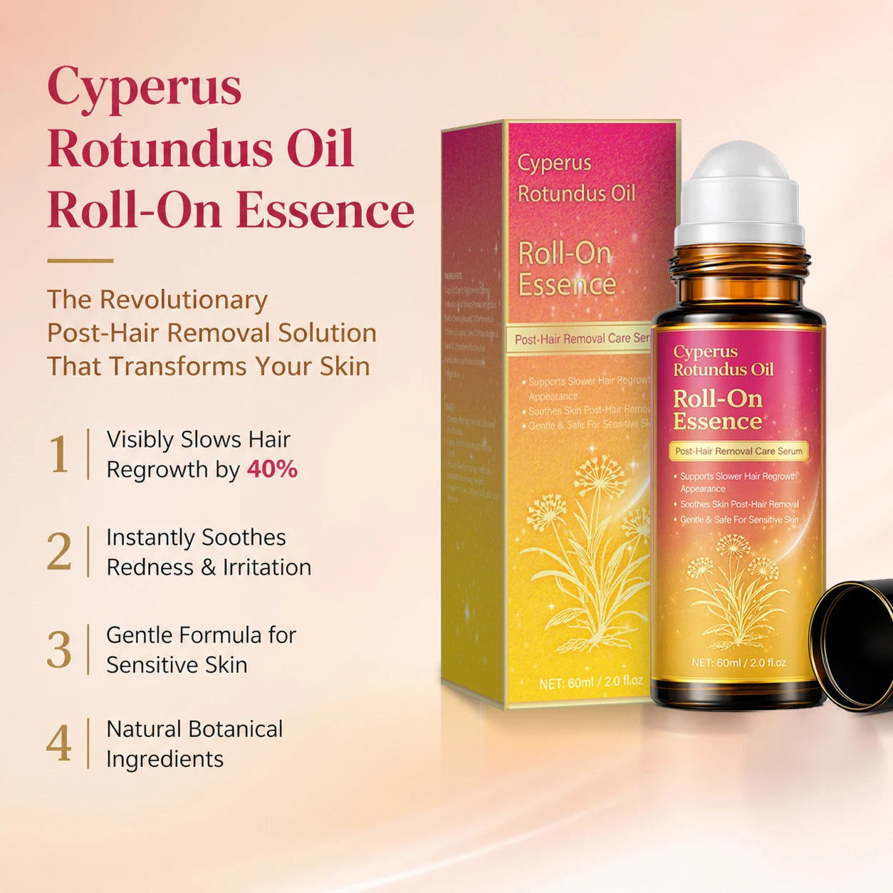SAUVASINE Cyperus Rotundus After Shave Roll-On Oil 60ml