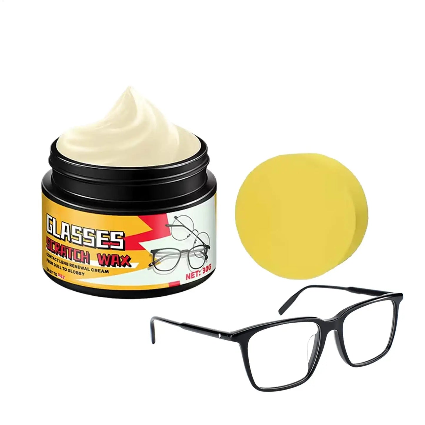 Eyeglass Lens Scratch Repair Cream – 30g Restoring Polish