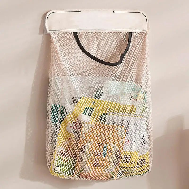 Wall Mounted Mesh Storage Bag | No-Drill Door Organiser