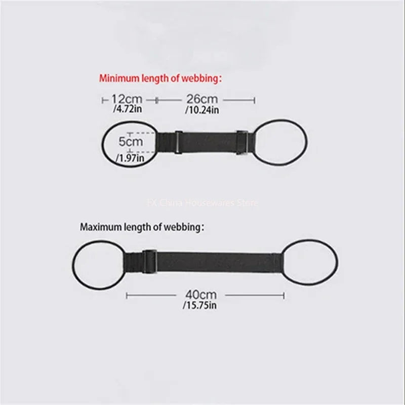 Elastic Adjustable Luggage Strap, Bungee Travel Security Belt, for Carry On, Secure Baggage Transport Peaceful Pleasures Health and Wellness