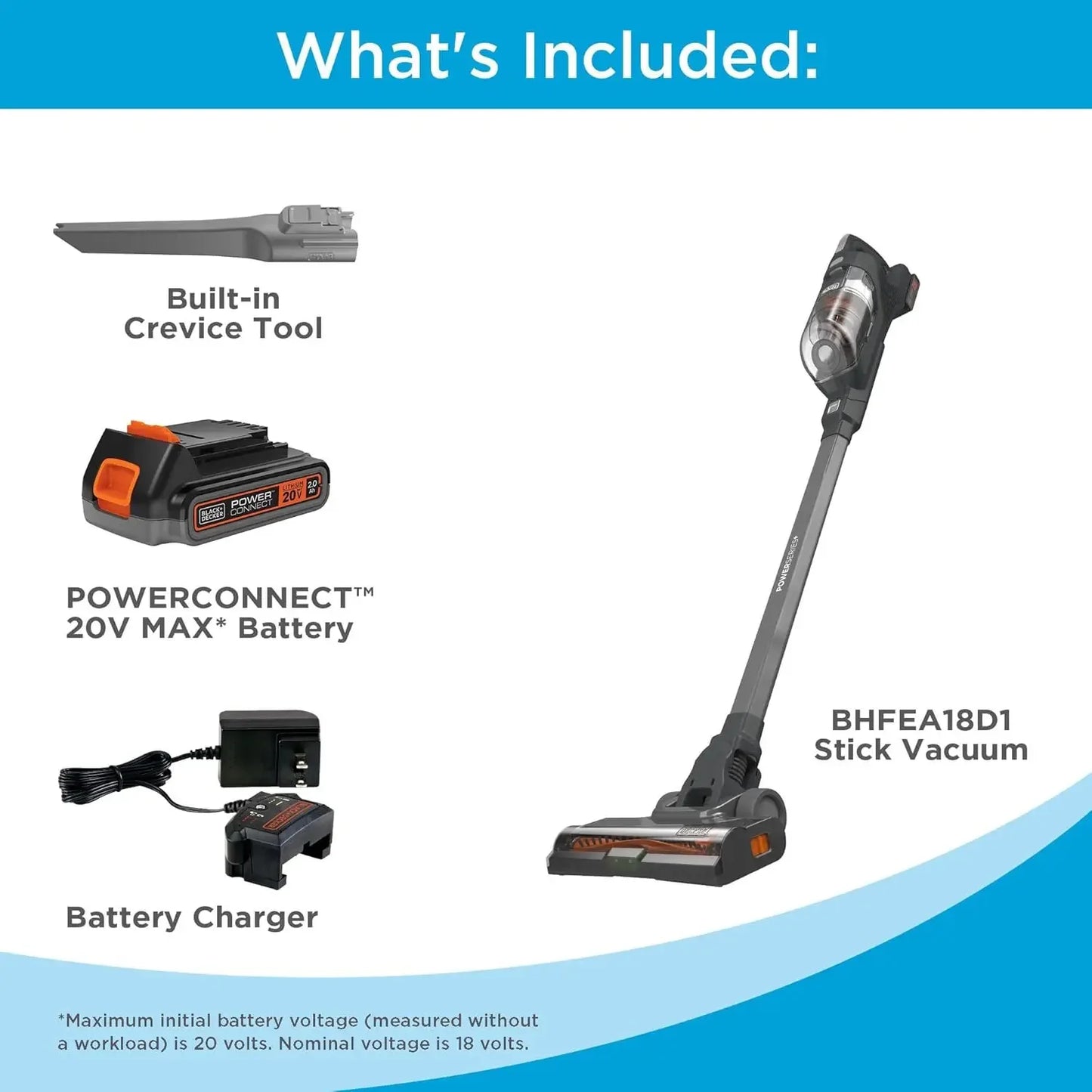20V MAX Cordless Stick Vacuum – LED Lights, Anti-Tangle, Hardwood & Carpet Vacuum Cleaners Peaceful Pleasures Health and Wellness