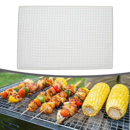 BBQ Grill Mesh Grate – Stainless Steel Grid for Camping & BBQ BBQ Grill Grate Oasis Select 40x25cm