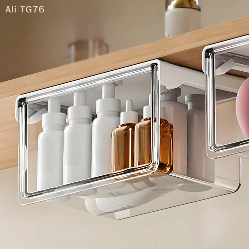 Clear Cosmetic Storage Box | Makeup & Bathroom Organizer