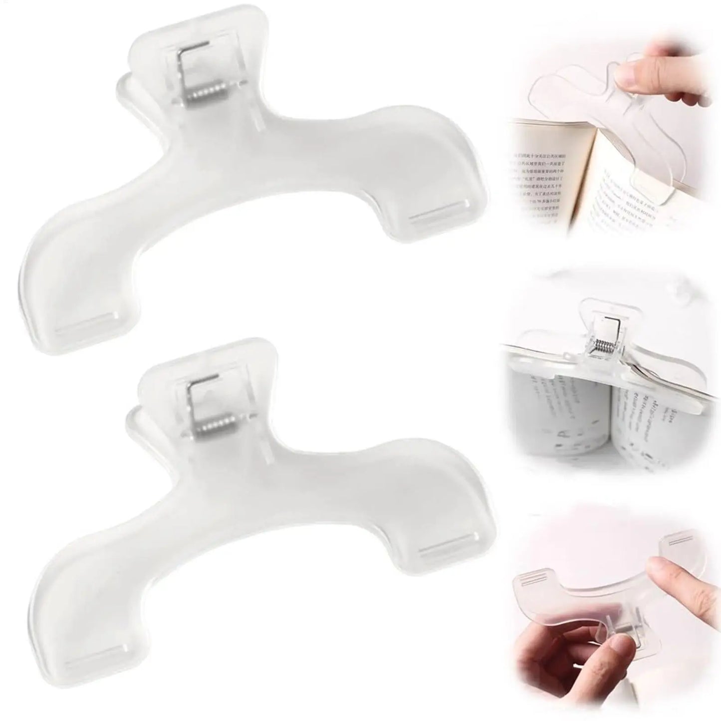 Plastic Book Clip – Page Holder, Bookmark & Note Clip