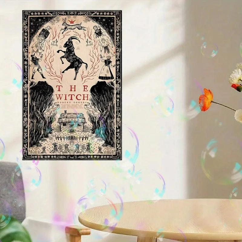 The Witch Horror Movie Poster Canvas Wall Art | Unframed Print Canvas Poster Print Peaceful Pleasures Health and Wellness