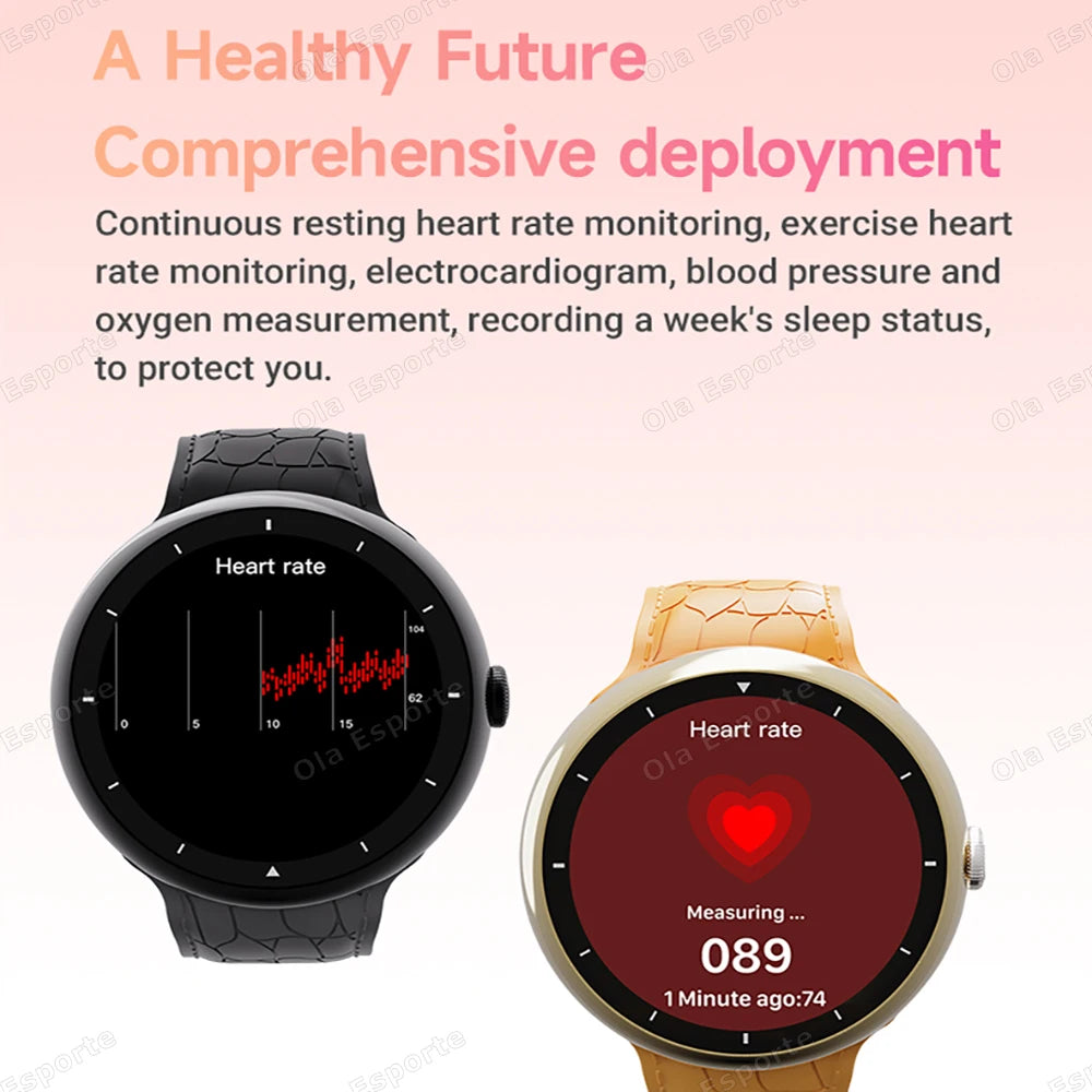 7 in 1 Strap Smart Watch Sports Watch Men Women AMOLED Screen GPS Bluetooth Calls Waterproof SmartWatch for Android IOS 2026 New Peaceful Pleasures Health and Wellness