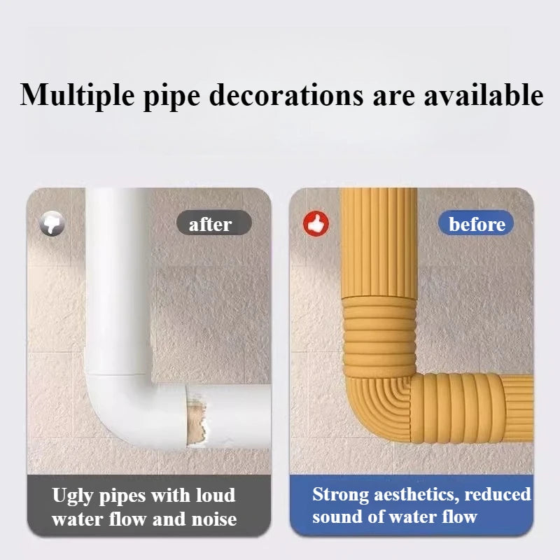 Self-Adhesive Soundproof Waterproof Pipe Sealing Strip 0.8×20m Pipe Sealing Tape Peaceful Pleasures Health and Wellness