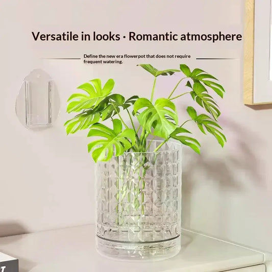 Hydroponic Wall Planter | Self-Adhesive Double Layer Hanging Vase Wall Planter Peaceful Pleasures Health and Wellness