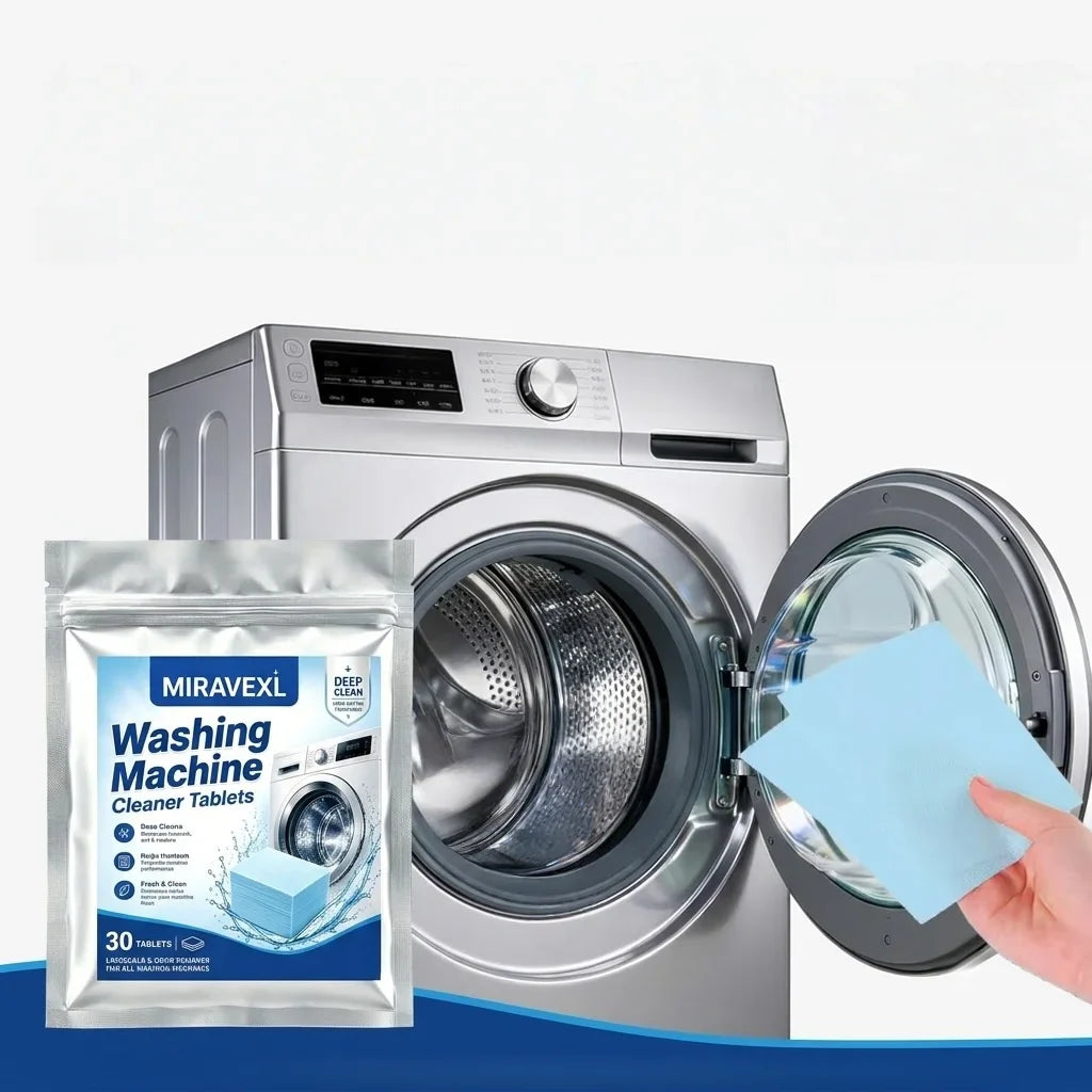MIRAVEXL 30-Pack Washing Machine Cleaner Tablets | Descaler