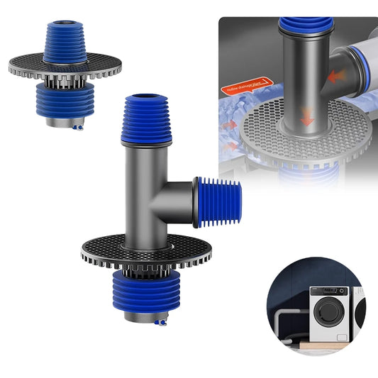 1PC Universal Washing Machine Floor Drain 2 in 1 Sewer Drain Connector Sink Sewer washroom Accessories Hose Adapter Disposer Peaceful Pleasures Health and Wellness