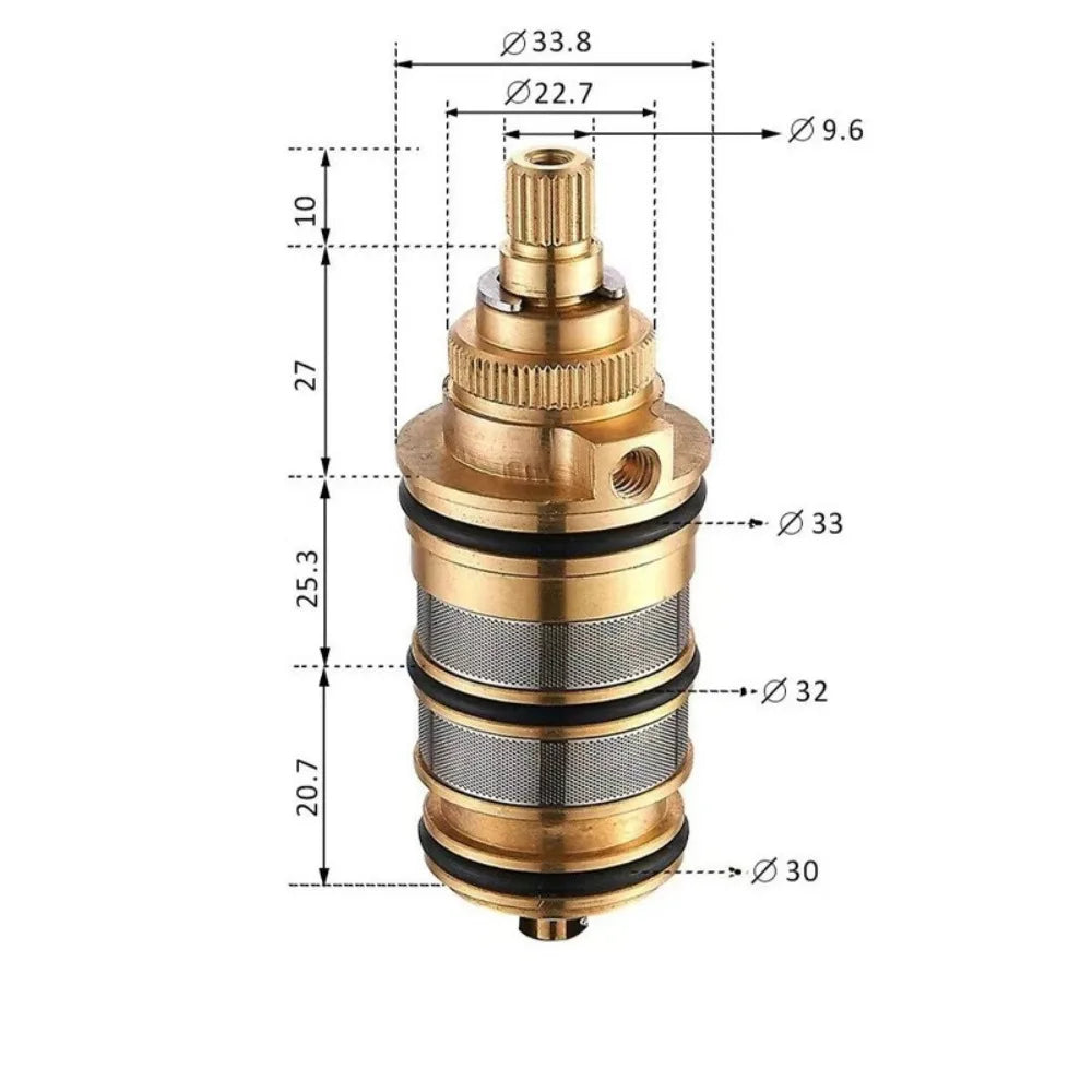 Brass Thermostatic Shower Mixer Valve Cartridge Repair Kit