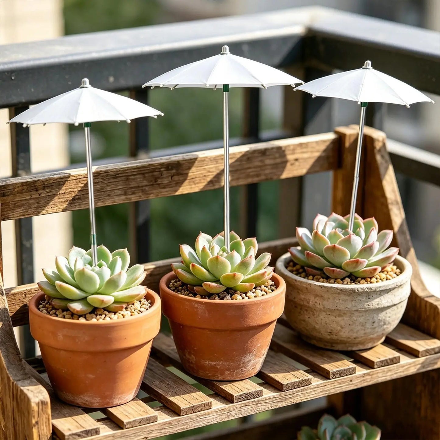 Plant Umbrella 3 Piece Retractable Sun Shade Umbrella Shade For Potted Plants For Garden Balcony Seedlings Flower Beds Peaceful Pleasures Health and Wellness