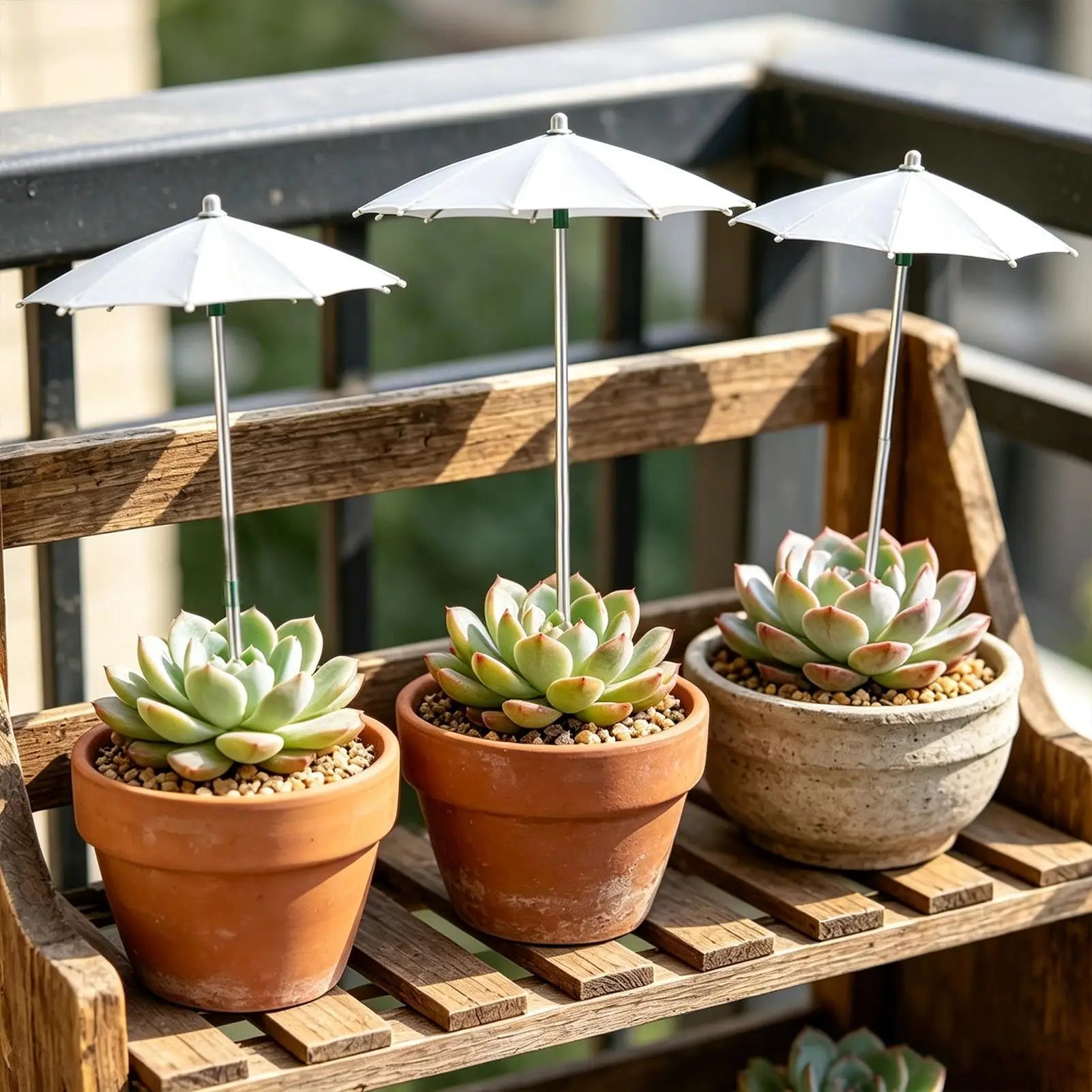 Plant Umbrella 3 Piece Retractable Sun Shade Umbrella Shade For Potted Plants For Garden Balcony Seedlings Flower Beds Peaceful Pleasures Health and Wellness