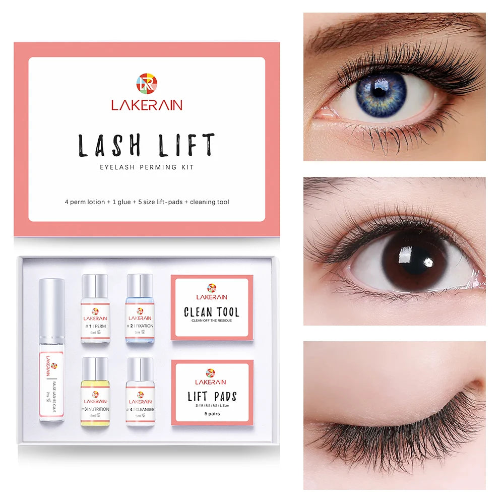 Lash Lift Kit Semi-Permanent Eyelash Enhancer Lifting Perming Lotion Fixation Glue Curly Lasher Beauty Salon Home Use Pro Kit Peaceful Pleasures Health and Wellness