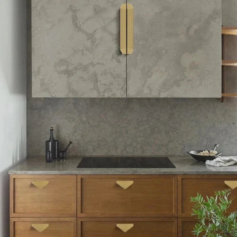 Gold Brass Cabinet Pulls – Half Round Drawer & Door Handles