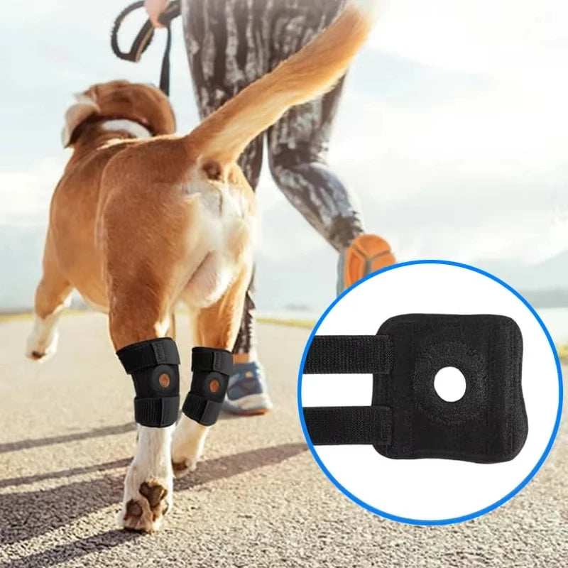 Dog Leg Hock Joint Wrap Pet Knee Pads For Dog Leg Arthritis Injury Recovery Protector Support Bandage Peaceful Pleasures Health and Wellness