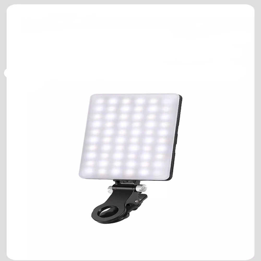 60 LED Clip-On Selfie Light | 3 Modes, Rechargeable Peaceful Pleasures Health and Wellness black